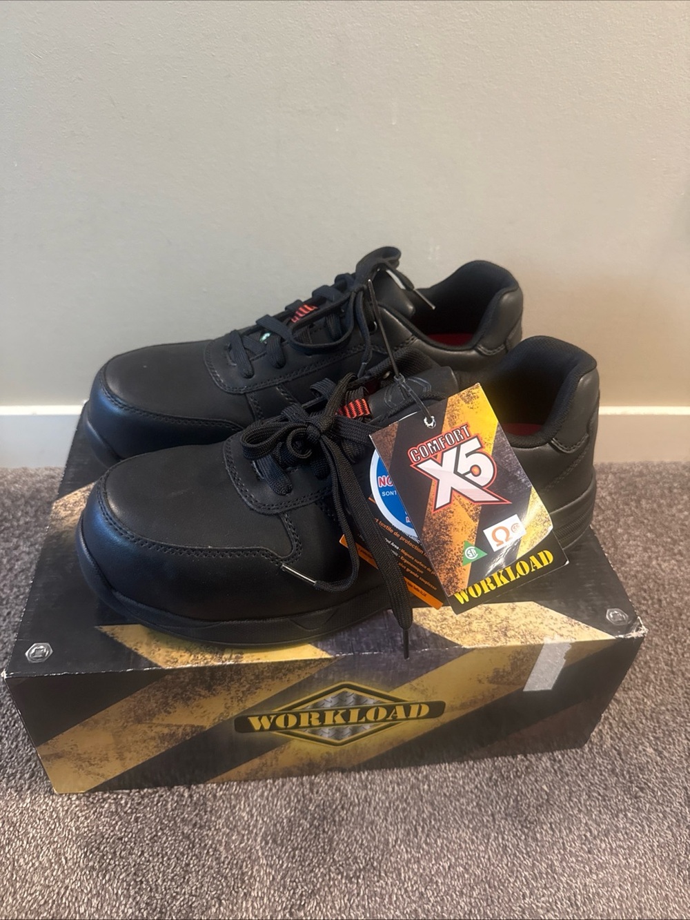 Workload X5 Men's Black Safety Shoes